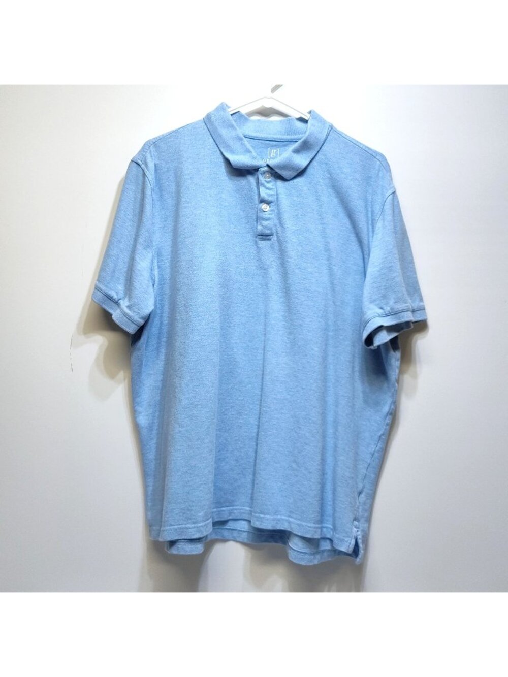 George Polo Short Sleeves Shirt Stretch Cotton Casual Workwear Men Large (42-44)